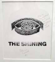 Saul Bass: Rejected design for The Shining poster. Photograph by Bobby Solomon.